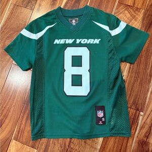 Official NFL Green and White New York Jets Jersey -#8 Rodgers
